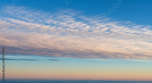 Wallpaper Mural Striking Sky at Sunset with Soft Clouds and Gradient Colors Torontodigital.ca