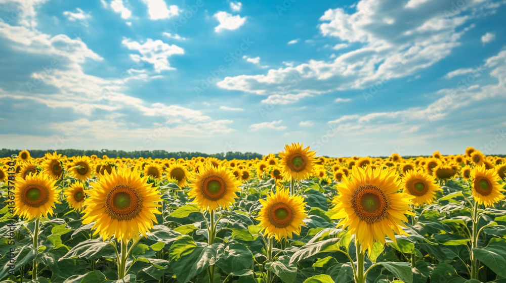 Fototapeta premium ひまわり畑