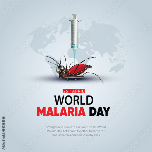 world Malaria  day. abstract vector illustration design