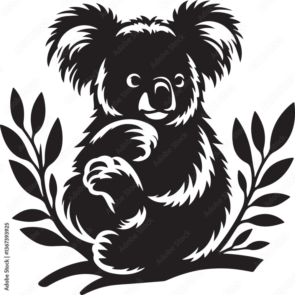 Naklejka premium a koala vector