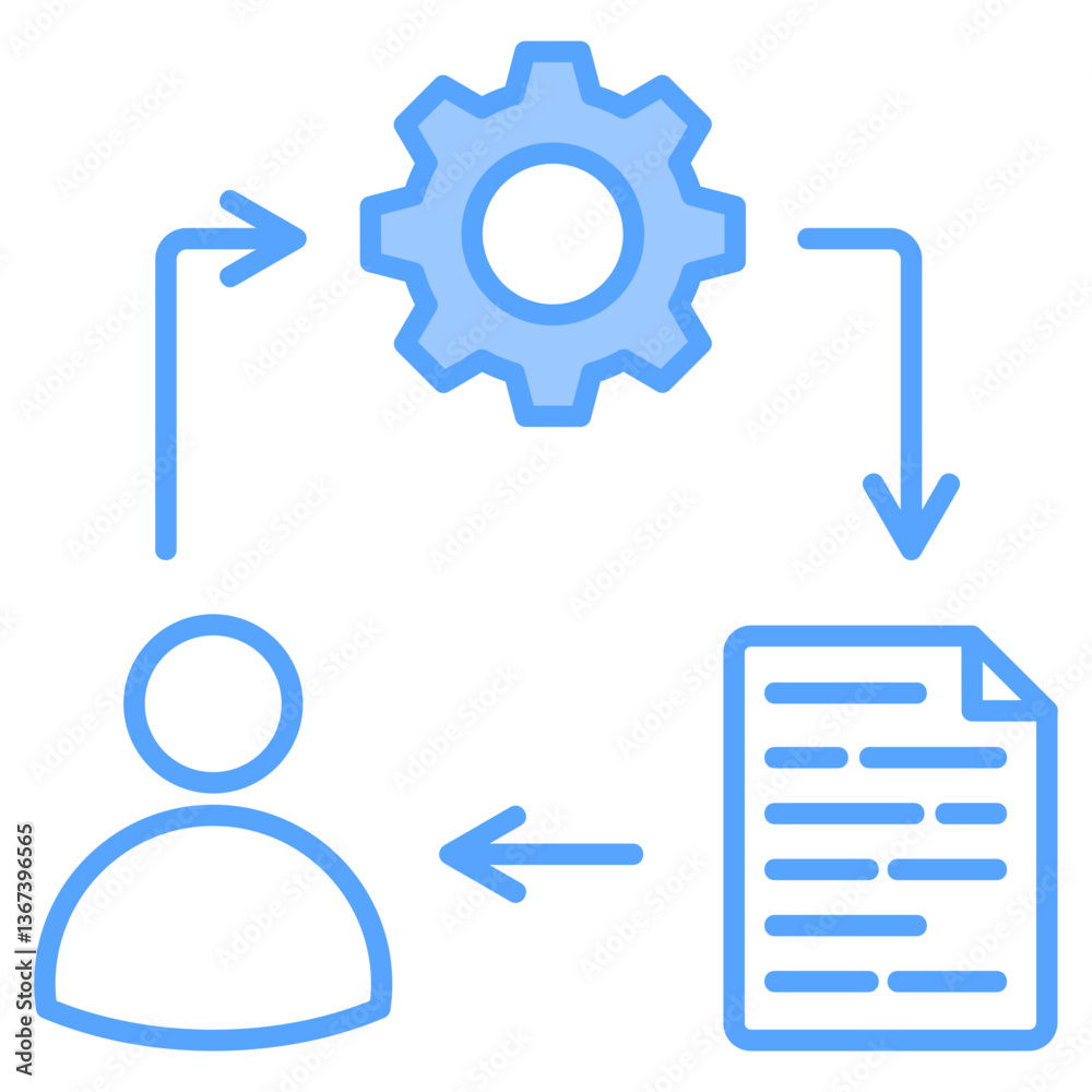 Process Blue Icon Process Blue Icon