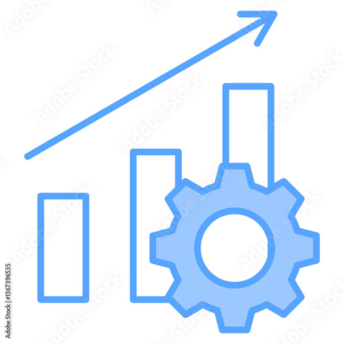 Optimization Blue Icon