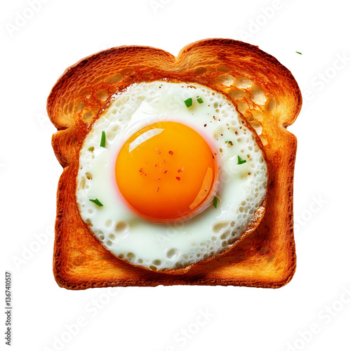 Slice of Toast with Fried E...