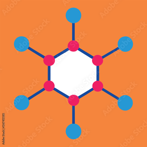 A catalyst surface with molecular bonds representing. 