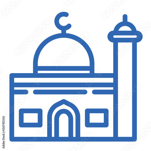 grand mosque color icon