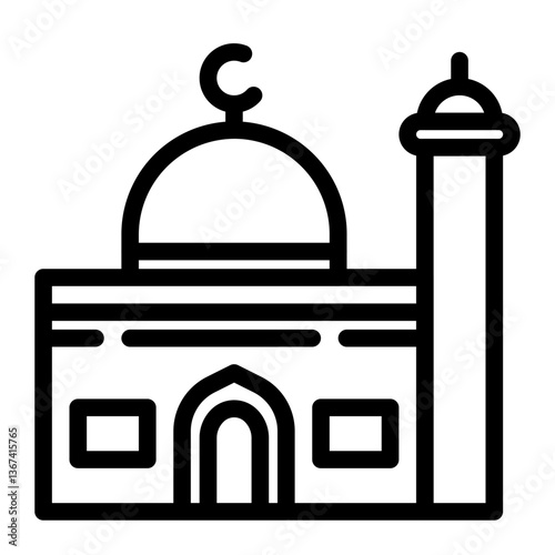 grand mosque line icon