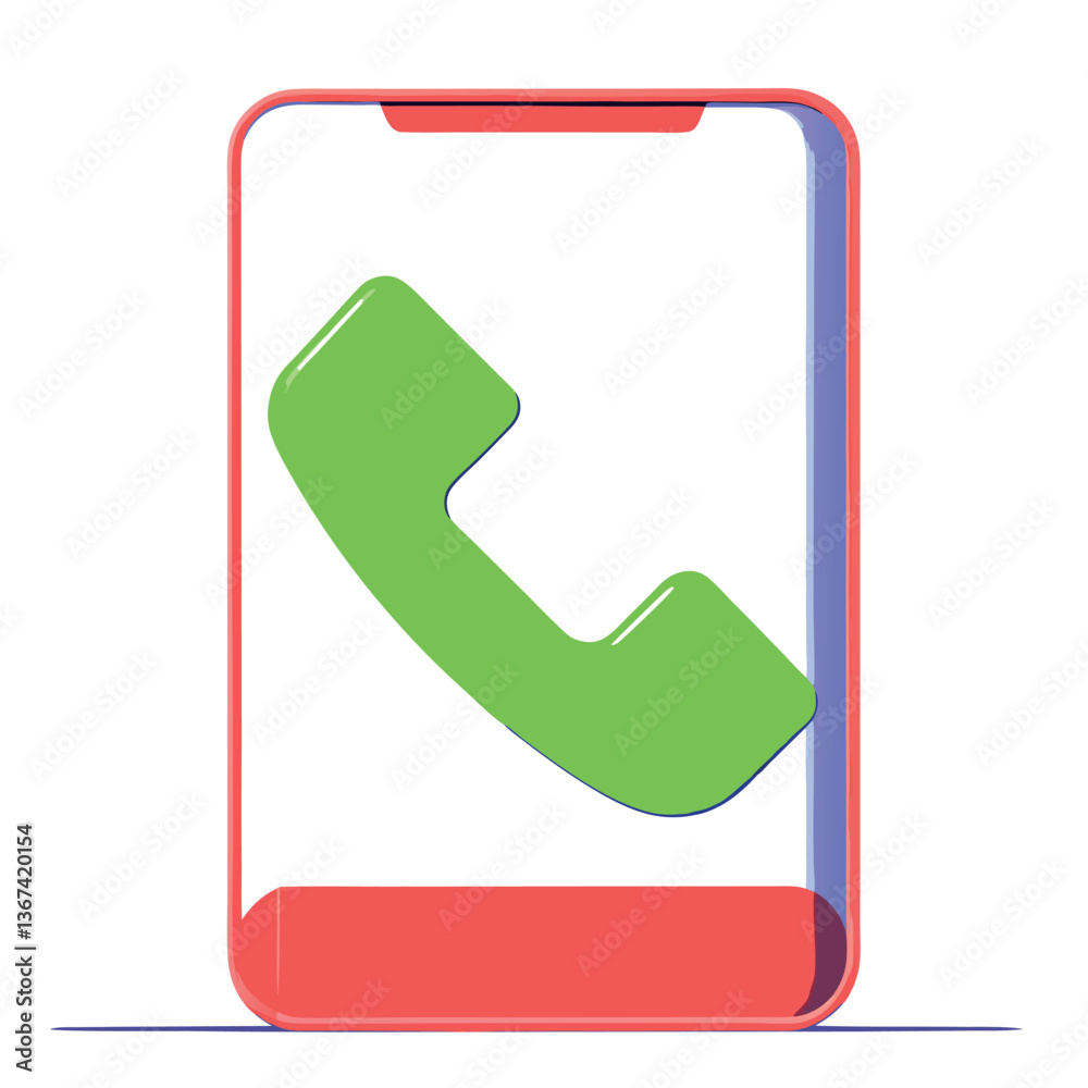A sleek transparent 3d phone icon with smooth. A sleek transparent 3d phone icon with smooth.