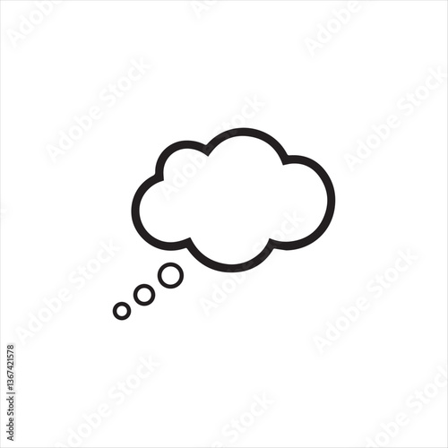 Cloud computing speech bubble icon illustration. cloud icon. cloud silhouette vector illustration. cloud logo.