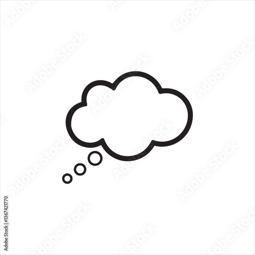Cloud computing speech bubble icon illustration. cloud icon. cloud silhouette vector illustration. cloud logo.
