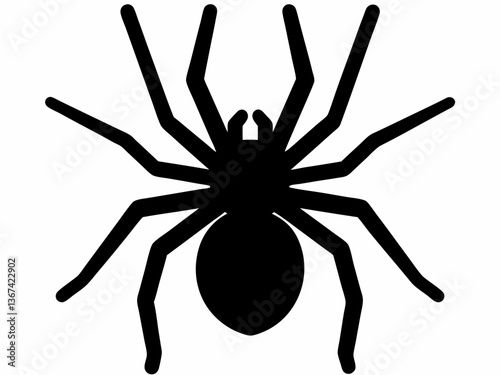 Cartoon Spider Clipart, Spider icon vector illustration