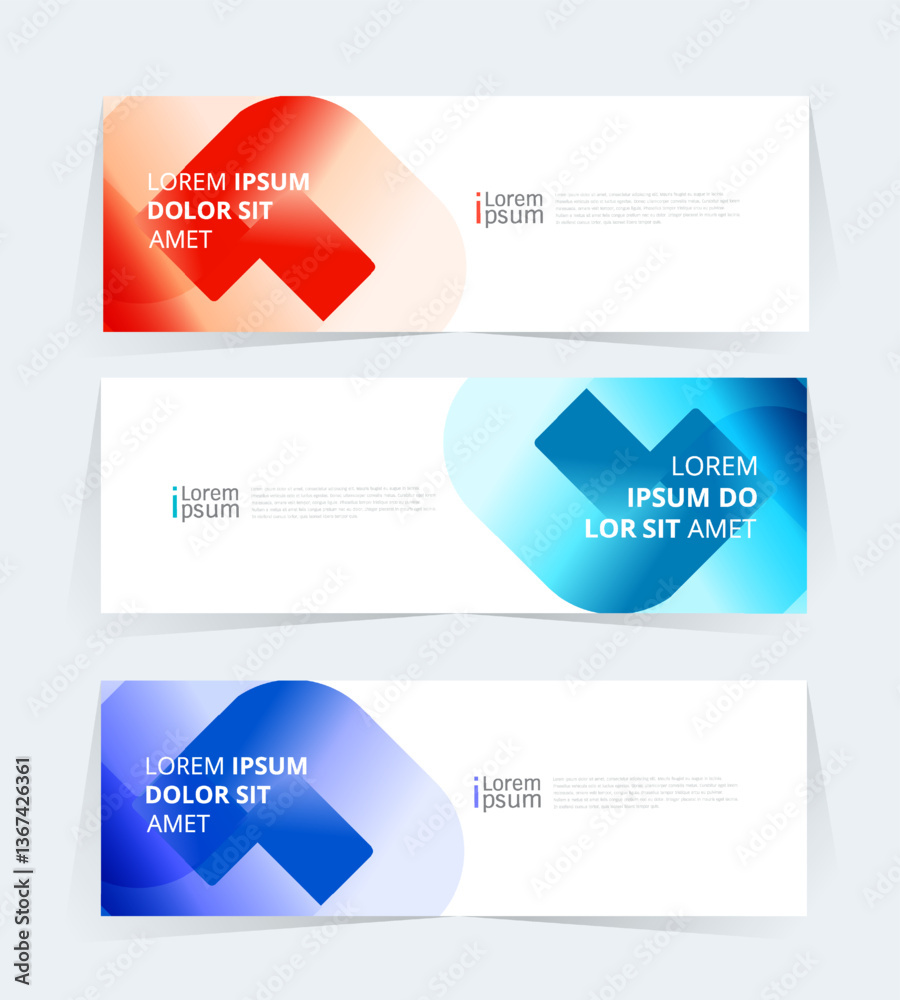 Geometric banner design with Vector presentation template. Geometric banner design with Vector presentation template.