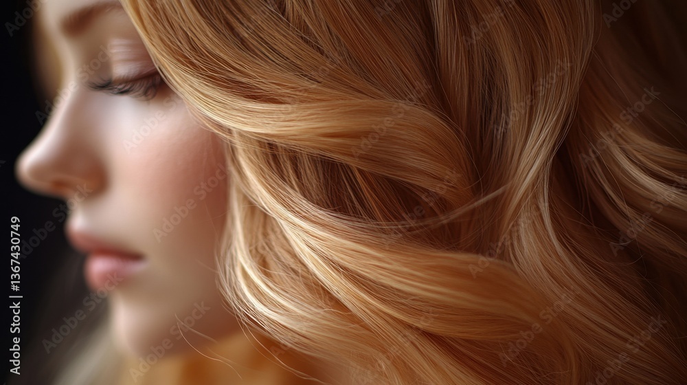 shiny blonde wig texture golden synthetic hair closeup view shiny blonde wig texture golden synthetic hair closeup view