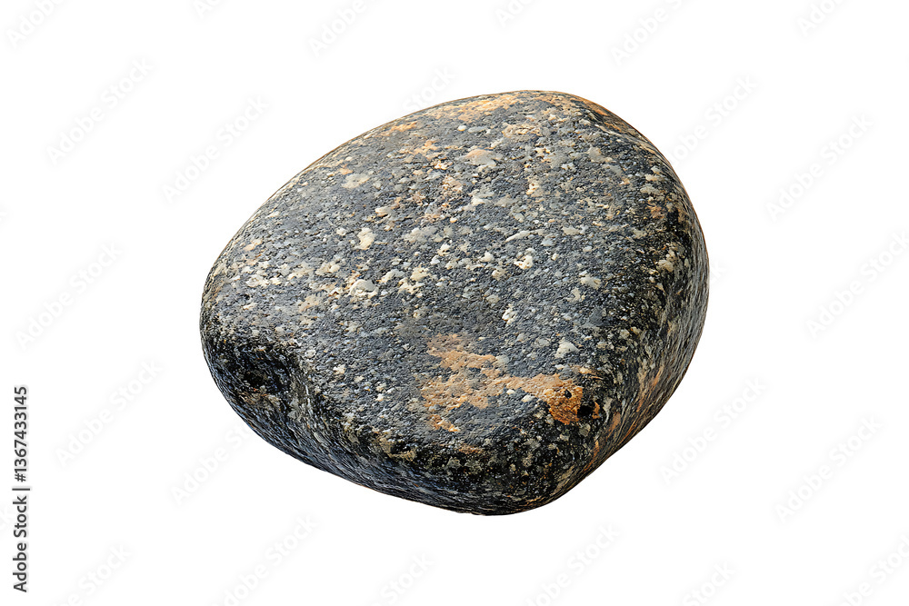 A smooth river stone Isolated on White and Transparent Background PNG Image. A smooth river stone Isolated on White and Transparent Background PNG Image.
