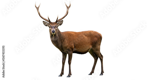 Isolated Red Deer
