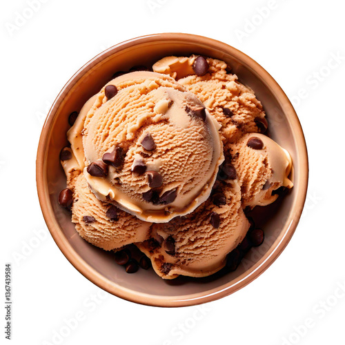 Bowl of Chocolate Chip Ice ...