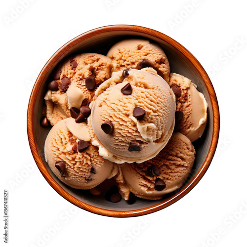 Bowl of Chocolate Chip Ice ...