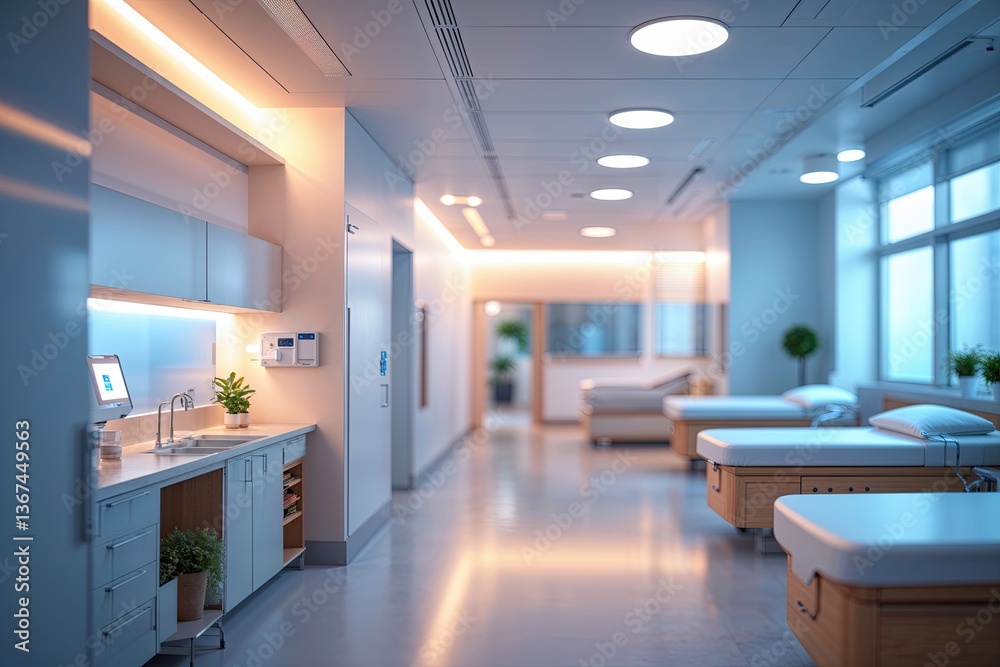 Fototapeta premium Elegant Healthcare Setting with Soft Focus and Clean Lighting
