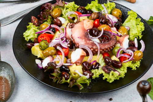 Fresh octopus salad.
