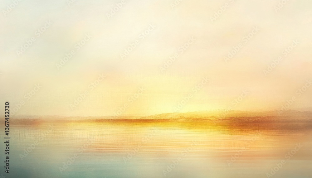 Obraz premium Serene Sunset Landscape with Pastel Colors and Calm Water