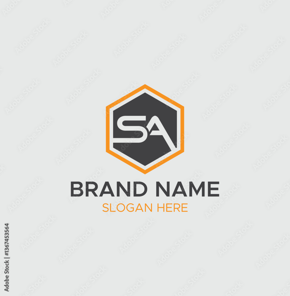SA monogram logo with vector template design SA monogram logo with vector template design