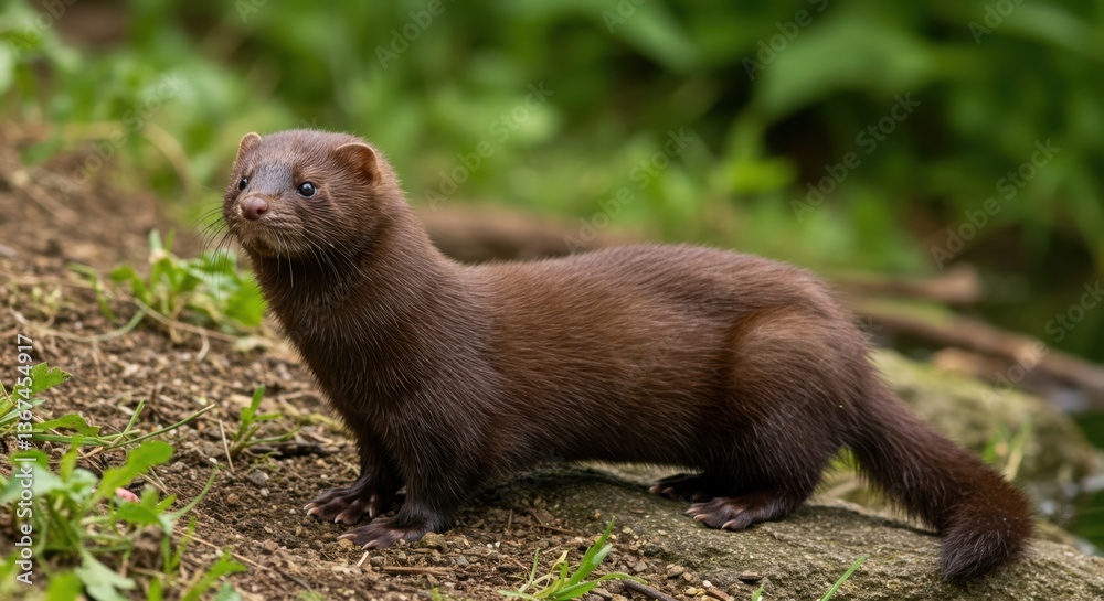 American Mink in Nature Closeup Wildlife Photography American Mink in Nature Closeup Wildlife Photography