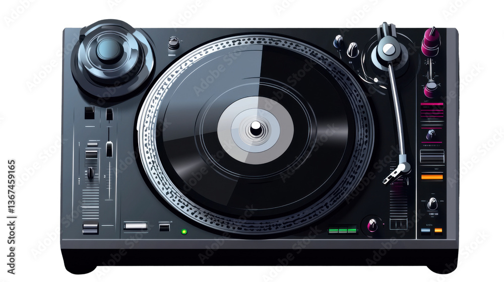 Fototapeta premium audio speaker isolated on white background