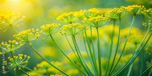Delicate Dill & Fennel Flower Background - Candid Close-Up Shot
