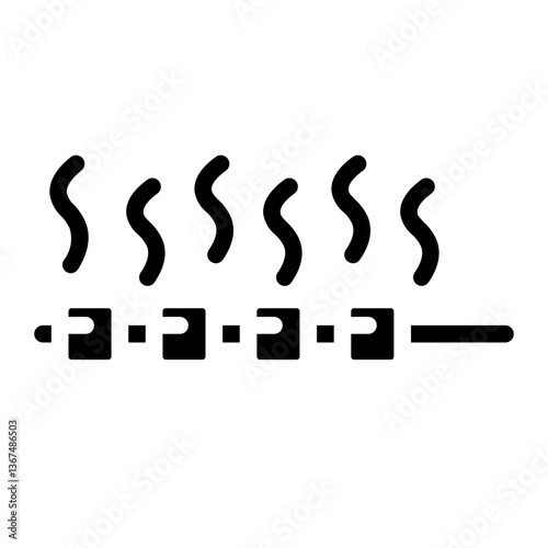 grilled satay_1 solid icon