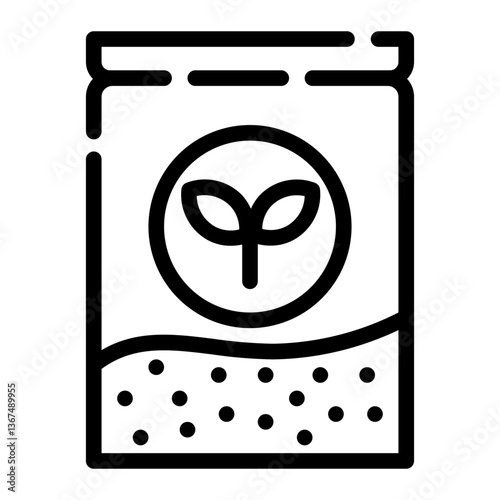 sachet pulp cut line icon