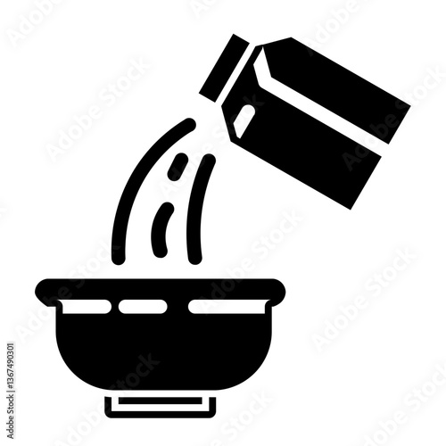 pour milk glyph icon
