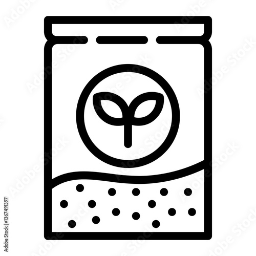 sachet pulp line icon