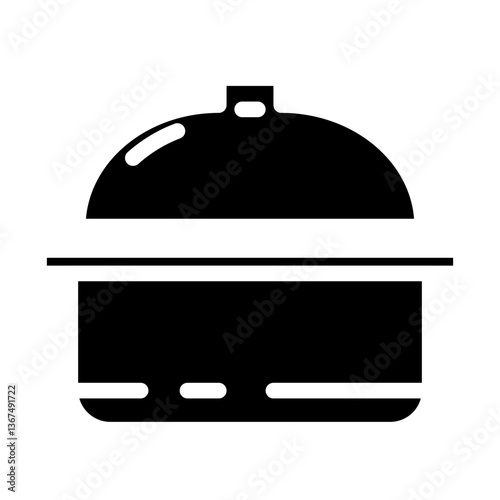 porridge pot solid icon