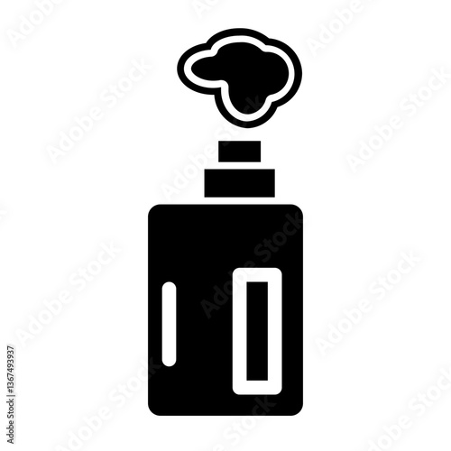 vape and smoke_4 glyph icon