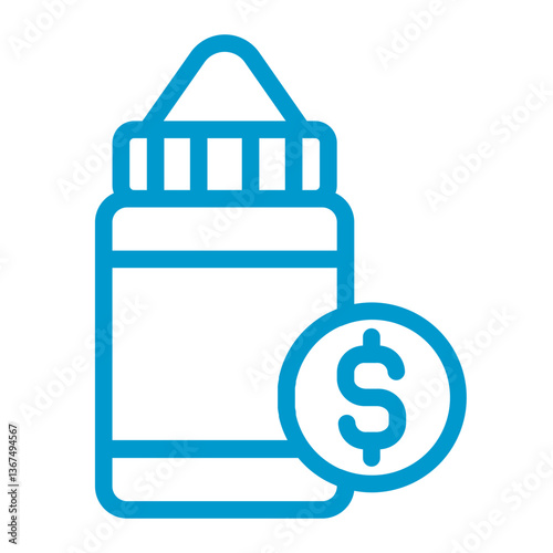 vape liquid price color icon