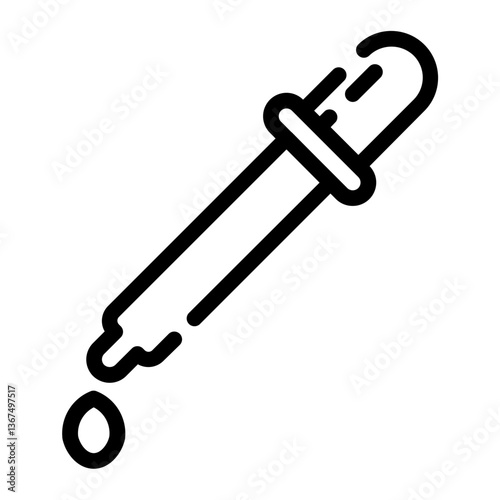 drop pipette_2 cut line icon