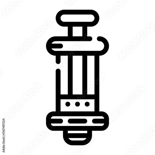 drop pipette cut line icon