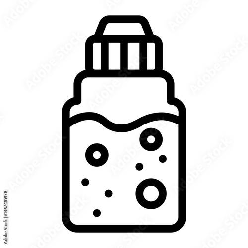 liquid drops line icon
