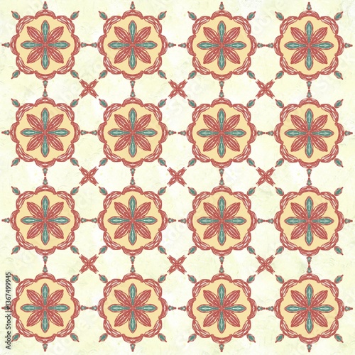 Batik geometric pattern for background 