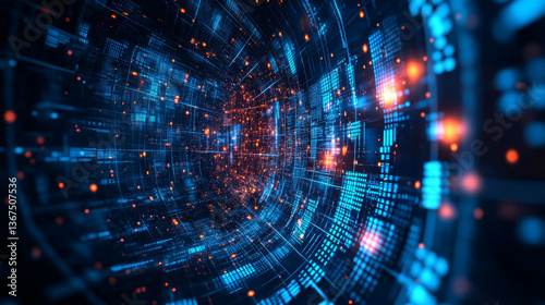 New future technology concept abstract background for business solution