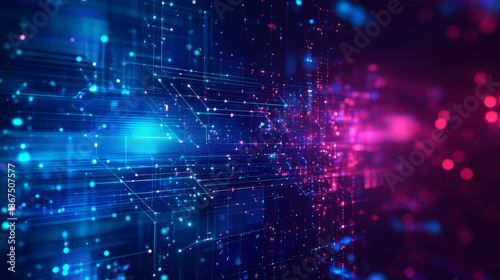 New future technology concept abstract background for business solution