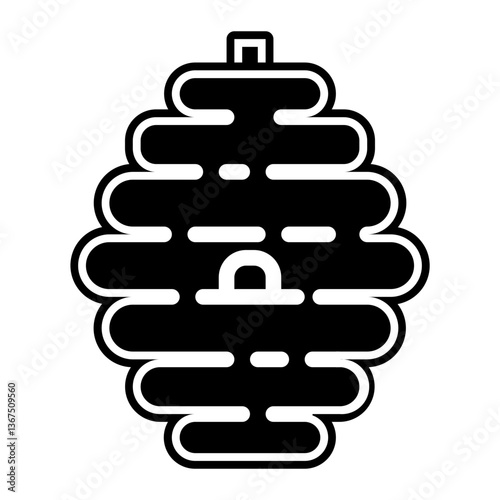 honey bee house glyph icon glyph icon