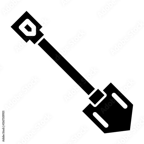 shovel glyph icon