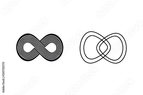 Infinity Symbols Variations, Design, Graphic, Lines, Endless, Loop, Icon, Abstract, Pattern, Symbol