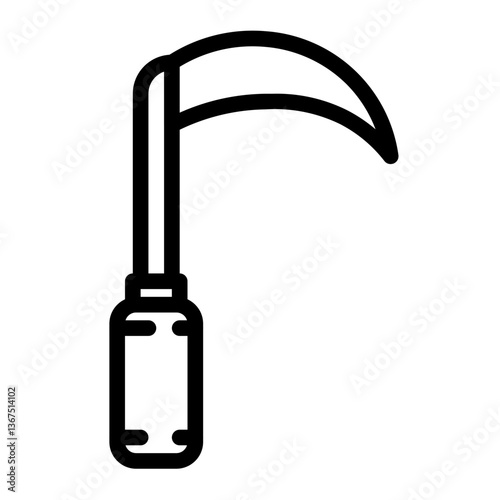 sickle line icon