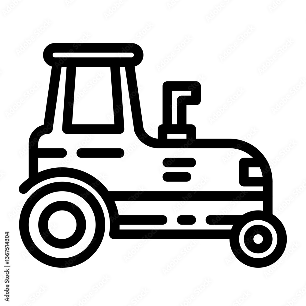 tractor line icon tractor line icon