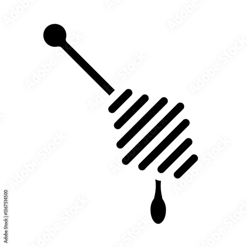 bee honey solid icon