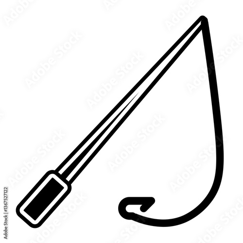 fishing equipment glyph icon