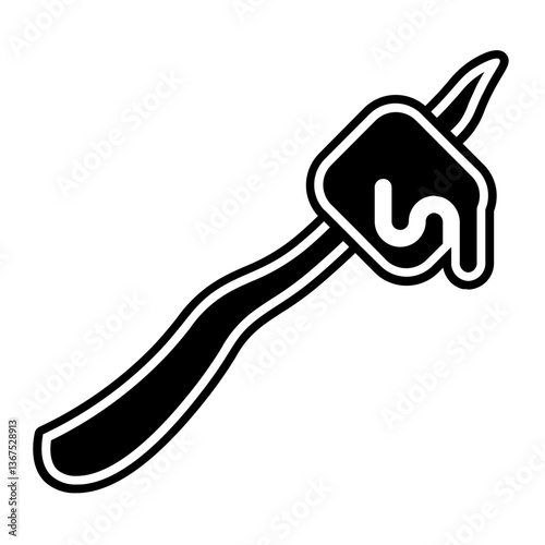 roasted marshmallows glyph icon
