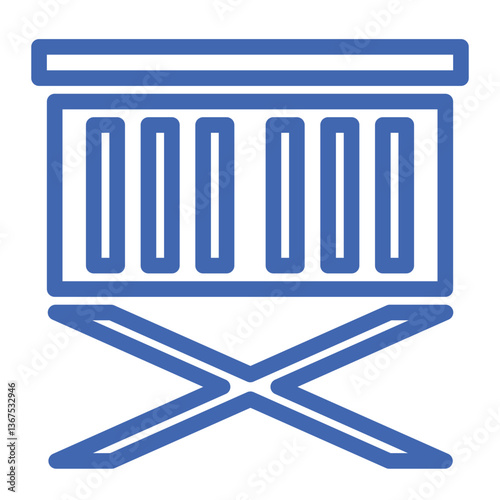 portable grill color icon