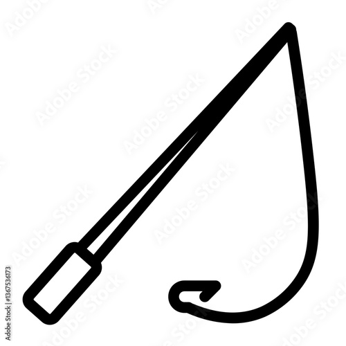 fishing equipment line icon
